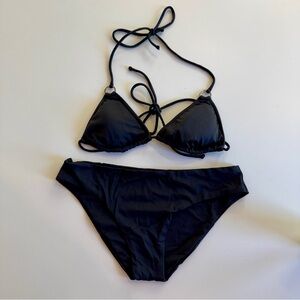 NWT VENUS Sleek Black Bikini Set